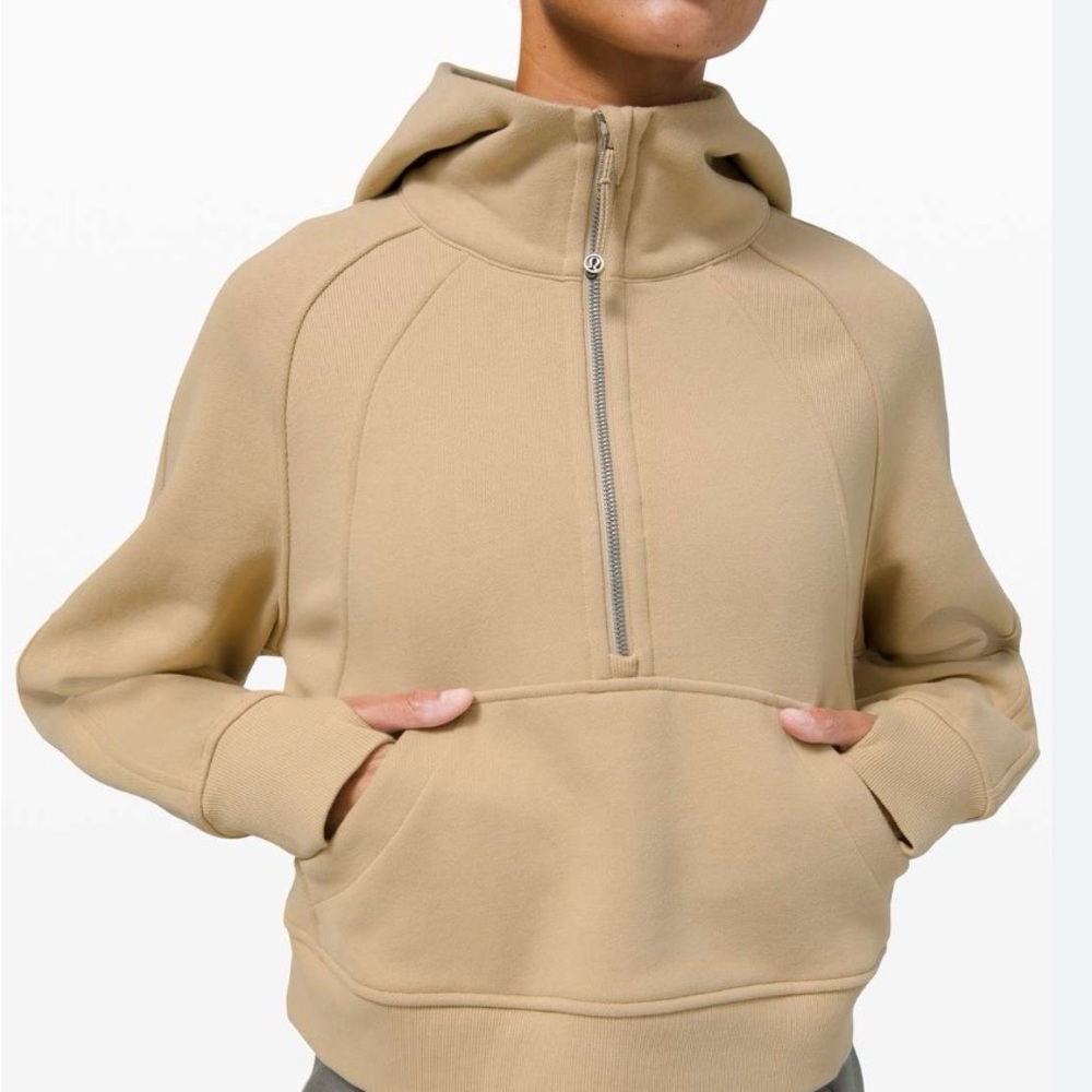 Lululemon Scuba Half Zip - color no longer sold!! Trench/Tan - worn maybe twice